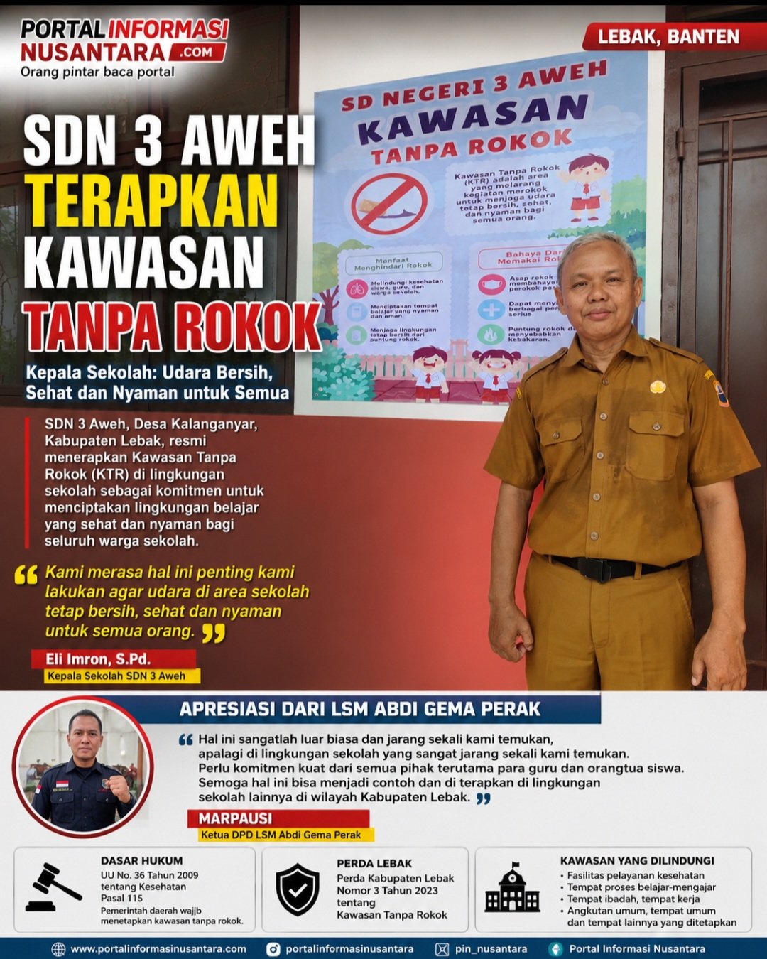 SDN 3 Aweh Terapkan Kawasan Tanpa Rokok, LSM Abdi Gema Perak: Layak Menjadi Contoh bagi Sekolah Lain 1 Screenshot 20260803 162553 ChatGPT