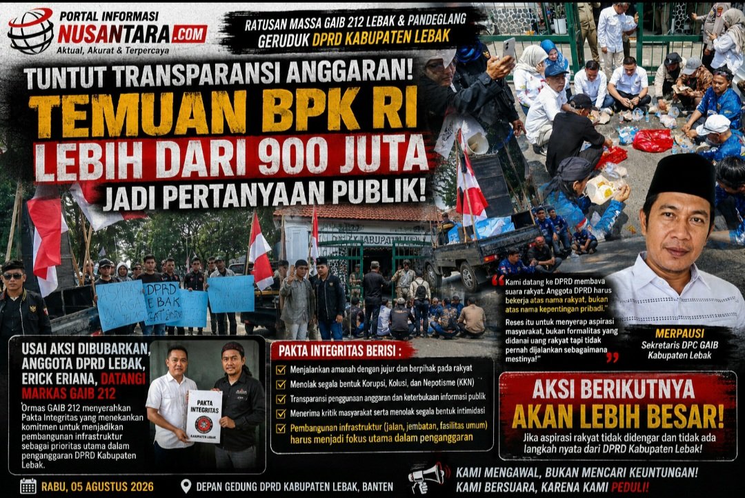Usai Aksi di DPRD Lebak, Anggota Dewan Datangi Markas GAIB 212; Pakta Integritas Infrastruktur Diserahkan 1 Screenshot 20260805 184503 ChatGPT