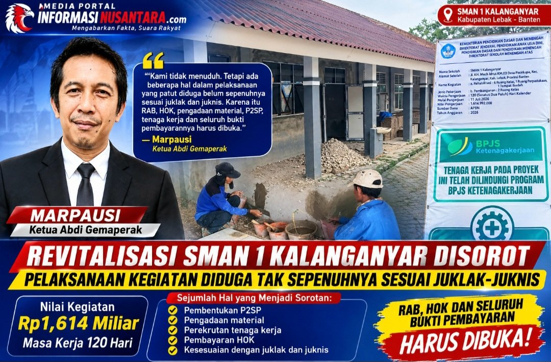 Revitalisasi SMAN 1 Kalanganyar Disorot, Pelaksanaan Kegiatan Diduga Tak Sepenuhnya Sesuai Juklak-Juknis 1 Screenshot 20260818 175217 ChatGPT